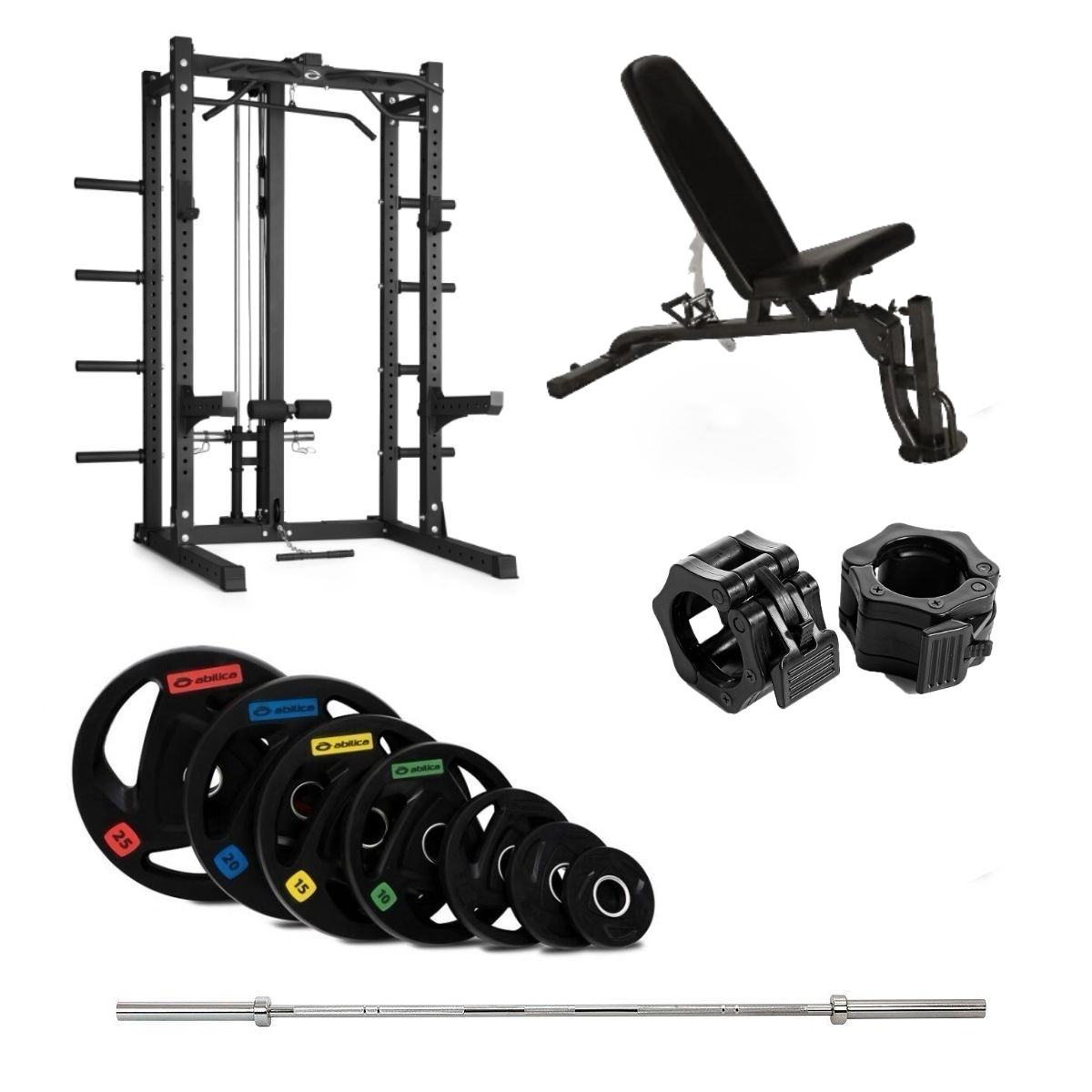 HR 500 Half Rack Olympic benk og nedtrekk - 150 kg