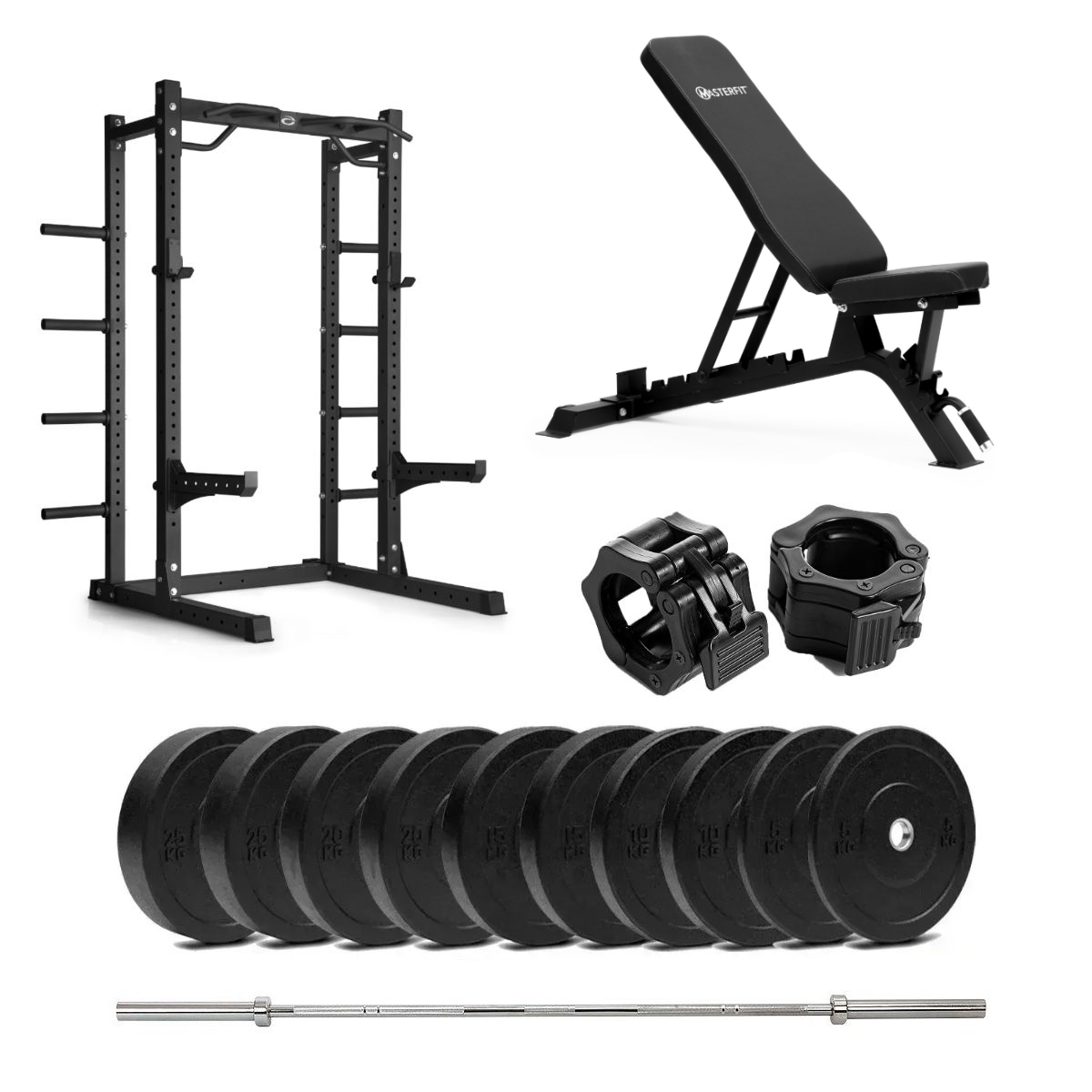 HR 500 Half Rack Bumper med benk - 110 kg