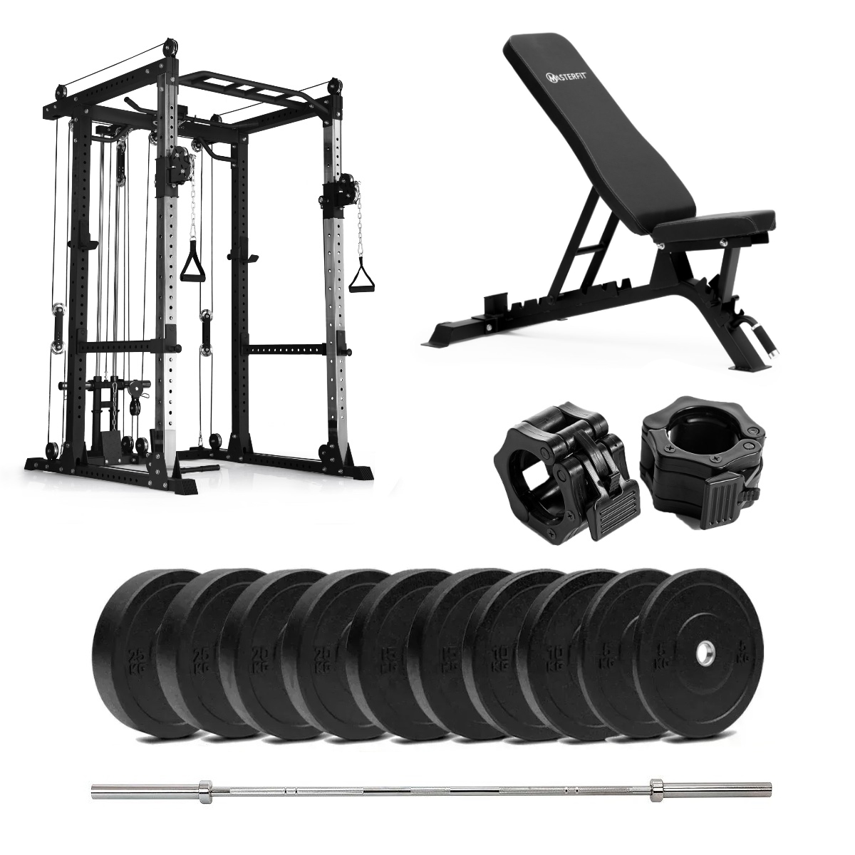 PR 550 Power Rack Bumper med benk - 150 kg