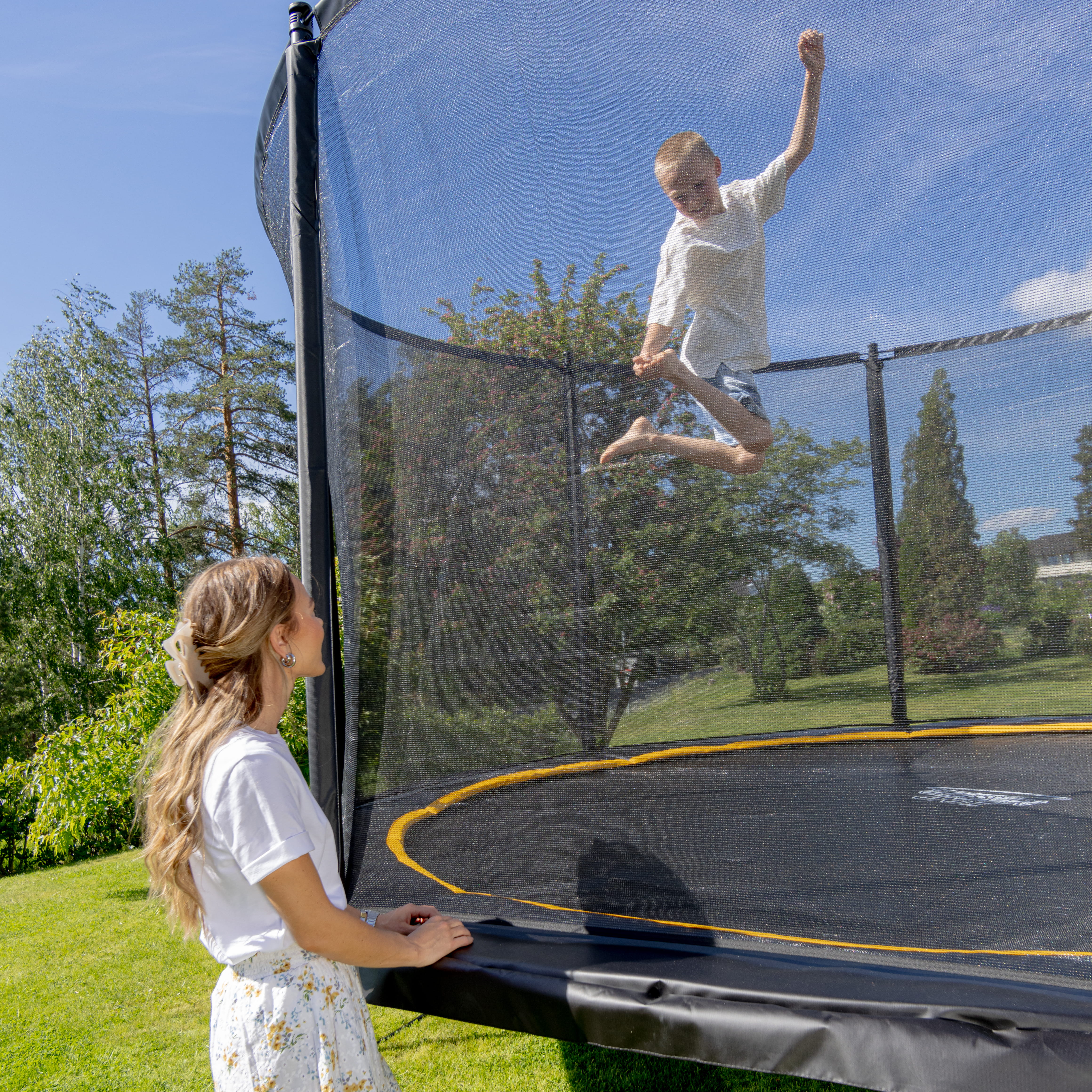 Premium Fly Trampoline 4.3 m. inkl. sikkerhetsnett