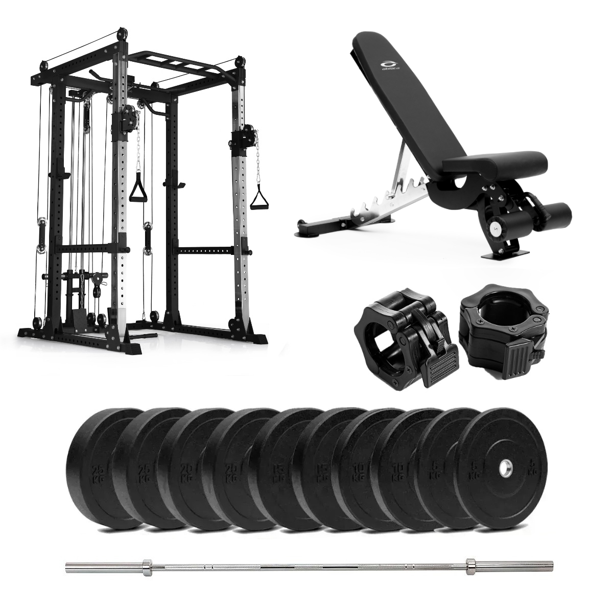 PR 550 Power Rack Bumper med benk - 110 kg