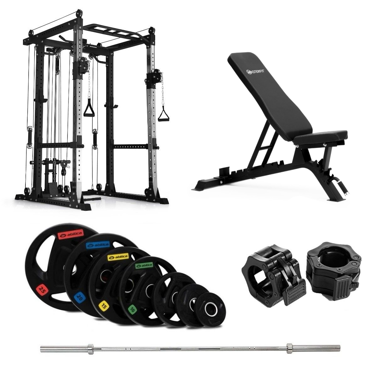 PR 550 Power Rack Olympic med benk - 110 kg