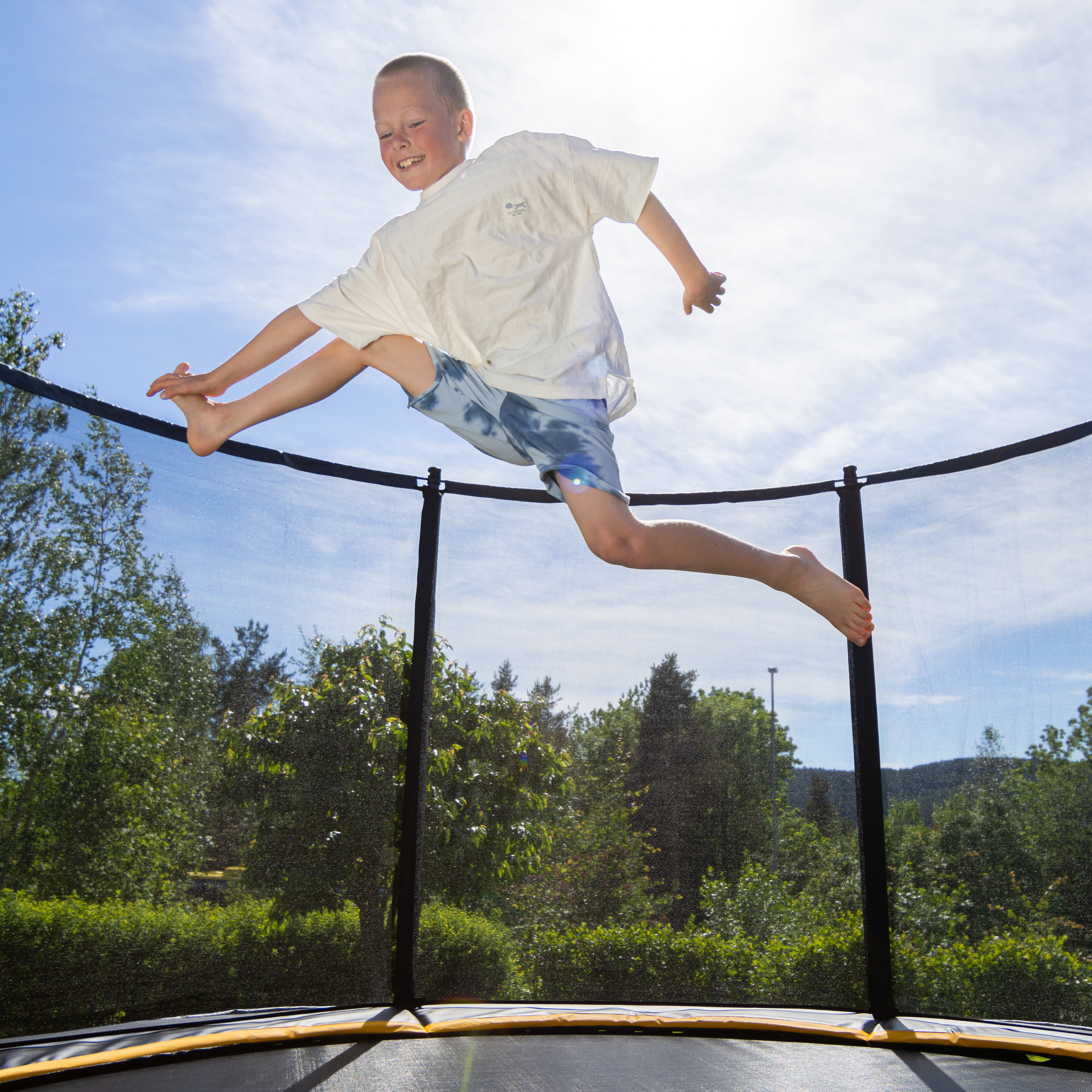 Premium Fly Trampoline 4.3 m. inkl. sikkerhetsnett