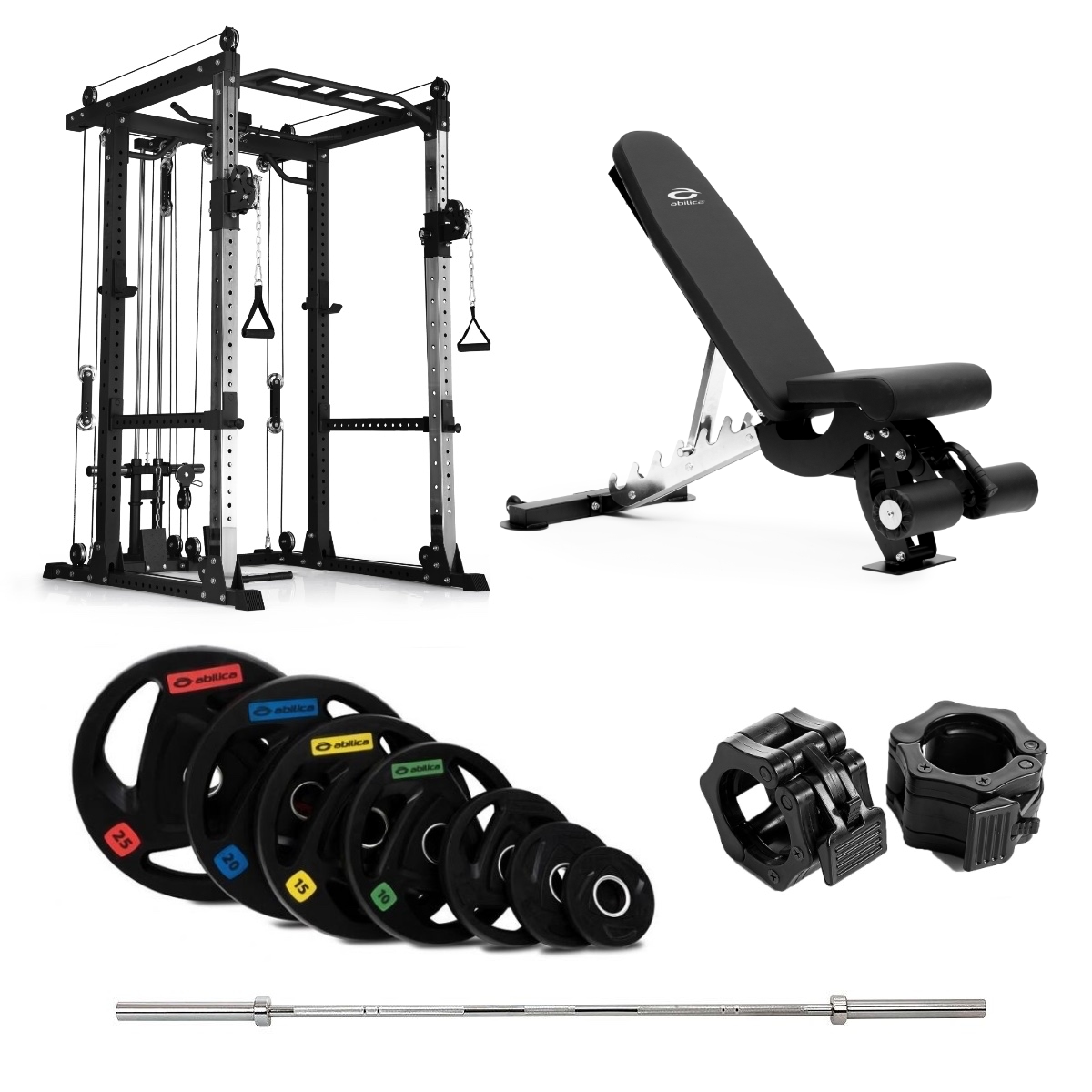 PR 550 Power Rack Olympic med benk - 150 kg