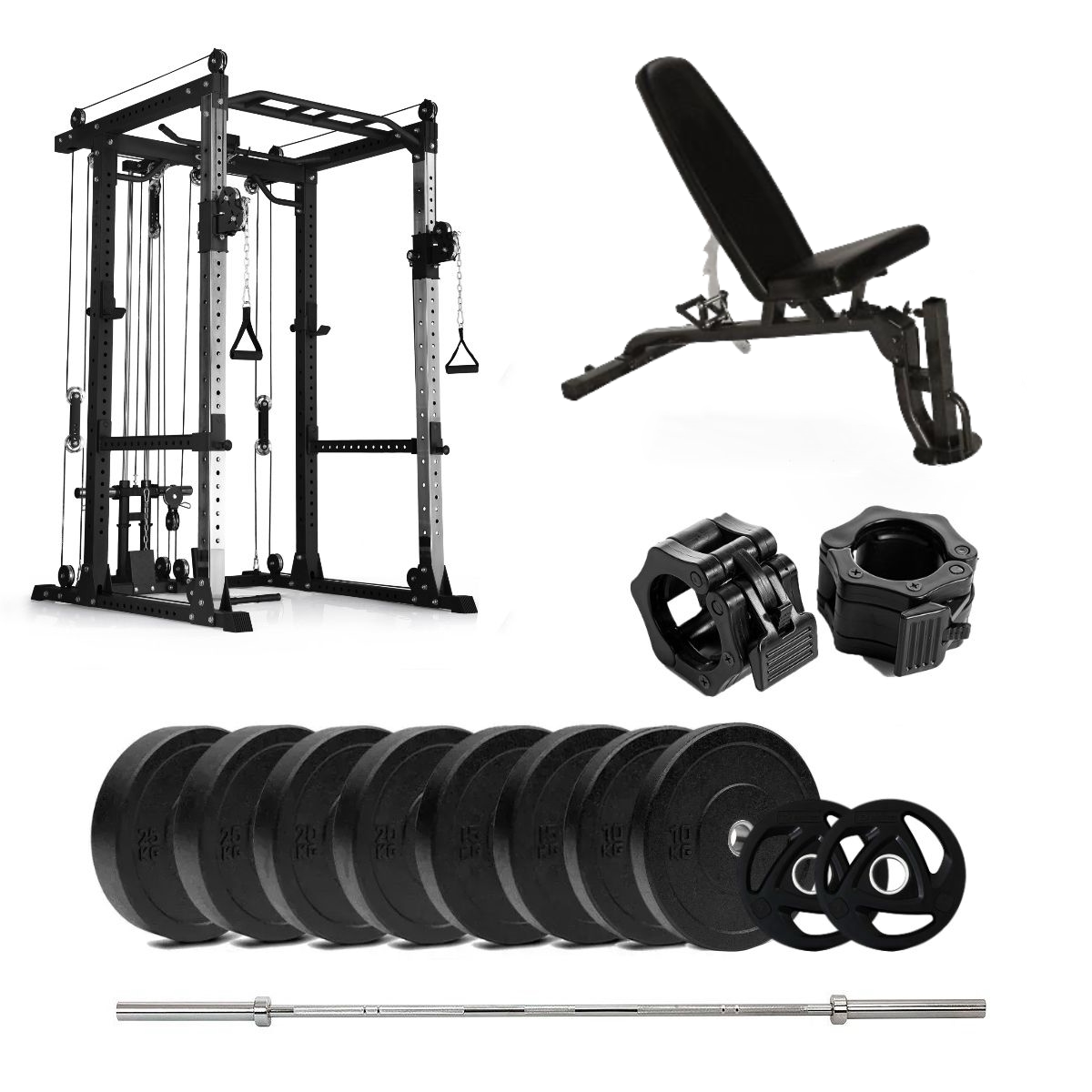 PR 550 Power Rack Bumper med benk - 110 kg